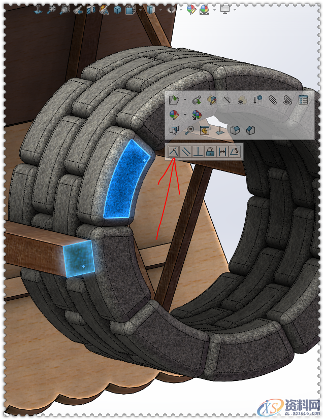 用SolidWorks软件设计一个木棚、一口井,SolidWorks,一个,设计,第38张 用SolidWorks软件设计一个木棚、一口井,SolidWorks,一个,设计,第38张