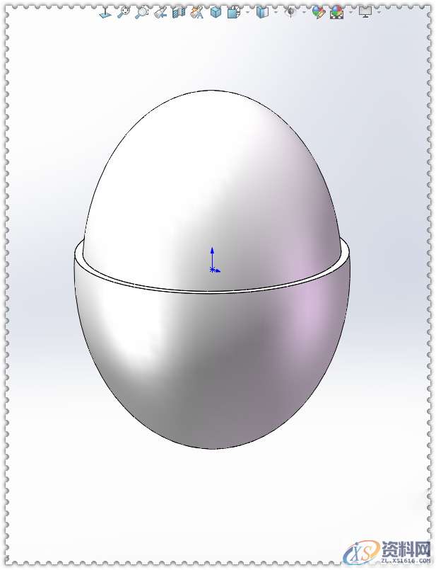 专业老师教你用SolidWorks画出一个剥壳鸡蛋,SolidWorks,老师,一个,第13张 专业老师教你用SolidWorks画出一个剥壳鸡蛋,SolidWorks,老师,一个,第13张