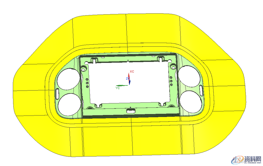 在UG中塑胶汽车模复杂曲面分型面的创建技巧,分型,曲面,塑胶,第10张 在UG中塑胶汽车模复杂曲面分型面的创建技巧,分型,曲面,塑胶,第10张