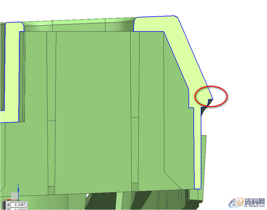 在UG中塑胶汽车模复杂曲面分型面的创建技巧,分型,曲面,塑胶,第2张 在UG中塑胶汽车模复杂曲面分型面的创建技巧,分型,曲面,塑胶,第2张