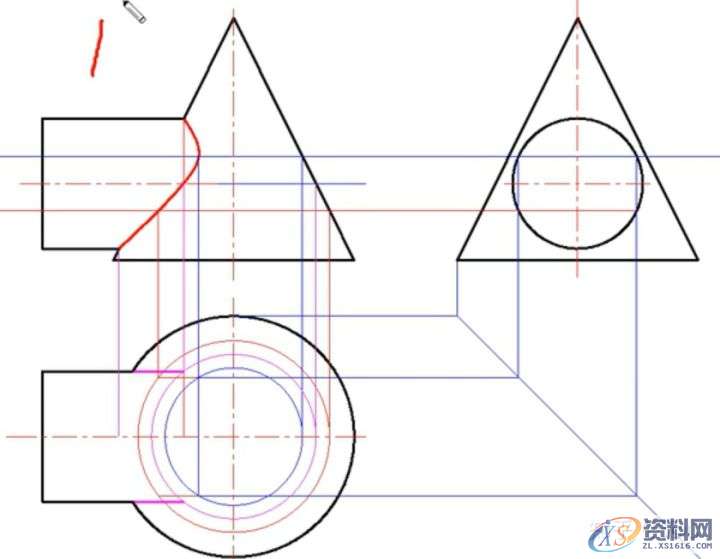 机械设计:机械制图CAD,相贯线,制图,设计,CAD,第45张 机械设计:机械制图CAD,相贯线,制图,设计,CAD,第45张