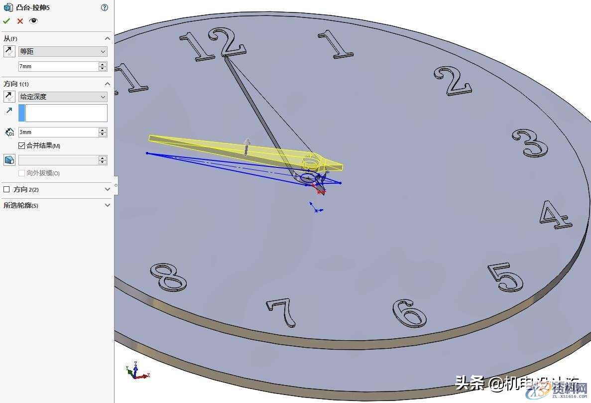 SW绘制一个钟表,小技巧就在其中,阵列变化的实例用起来,阵列,绘制,实例,第10张 SW绘制一个钟表,小技巧就在其中,阵列变化的实例用起来,SW绘制一个钟表,小技巧就在其中,阵列变化的实例用起来,阵列,绘制,实例,第10张