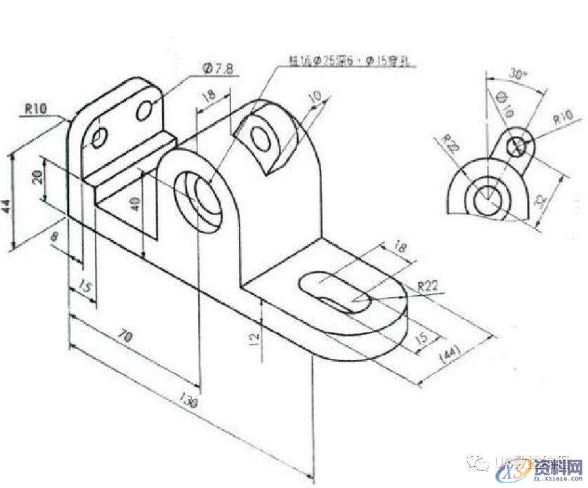 CNC数控编程——UG编程画图建模图纸分享，收藏后再也不用担心没有练习图啦！ ...,画图,建模,图纸,数控,第22张