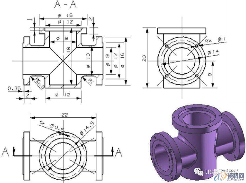 CNC数控编程——UG编程画图建模图纸分享，收藏后再也不用担心没有练习图啦！ ...,画图,建模,图纸,数控,第13张