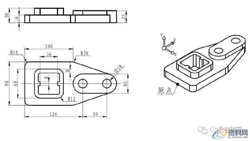 CNC数控编程——UG编程画图建模图纸分享，收藏后再也不用担心没有练习图啦！ ...,画图,建模,图纸,数控,第35张