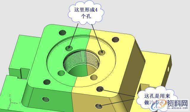 螺旋盖模具动模缩芯案例,油缸,模板,浇口,制品,第6张 螺旋盖模具动模缩芯案例,油缸,模板,浇口,制品,第6张