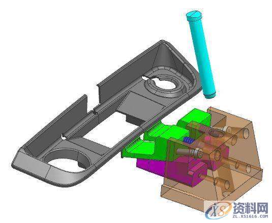 注塑模具滑块里出斜顶，经典结构分享,精雕,模具设计,第8张