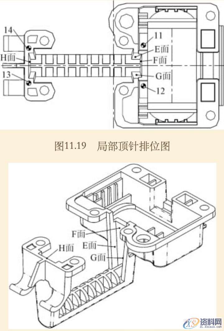 模具设计分享——产品出模方式的确定,顶针,设计,可以,模具,第5张