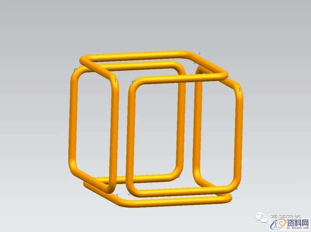 来学习一下UG做空间方块管道艺术品的两种方法,mso,倒角,设计培训,圆弧,第1张