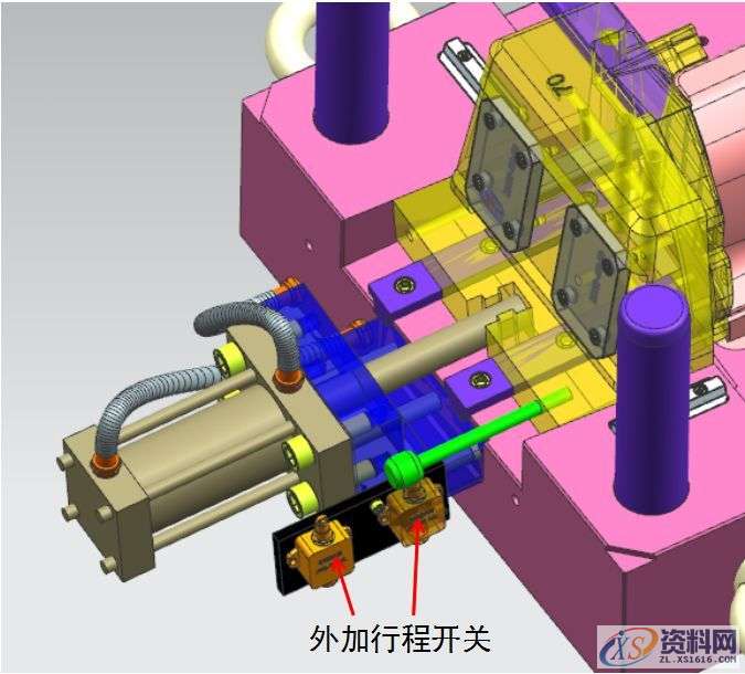 模具设计之滑块设计经验要点,全图解案例说明!,油缸,限位,设计,方式,第21张 模具设计之滑块设计经验要点,全图解案例说明!,油缸,限位,设计,方式,第21张