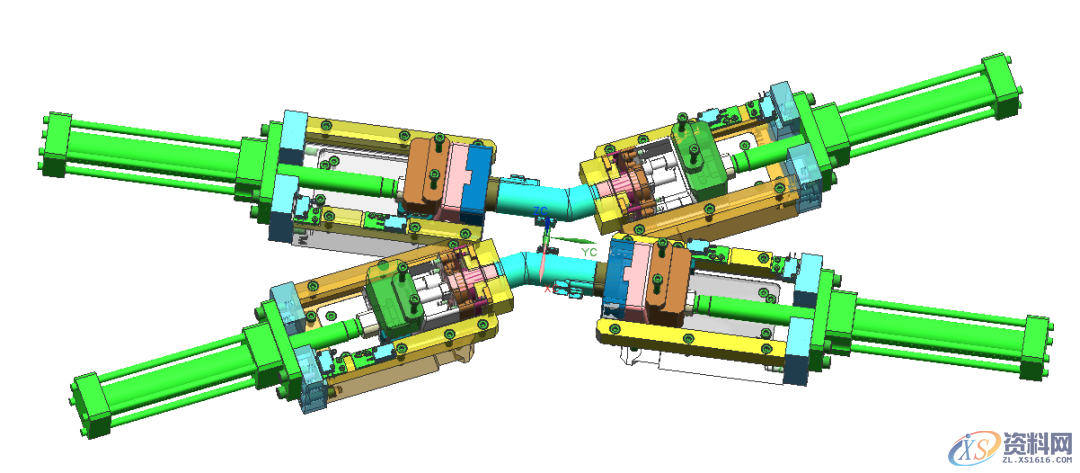 塑胶模具设计:巧夺天工的吸尘器弯管模具结构剖析,模具设计,第5张 塑胶模具设计:巧夺天工的吸尘器弯管模具结构剖析,模具设计,第5张