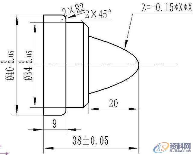 数控编程的特殊曲线的车削编程特殊曲线的数控车削编程,数控,曲线,第5张 数控编程的特殊曲线的车削编程特殊曲线的数控车削编程,特殊曲线的数控车削编程,数控,曲线,第5张