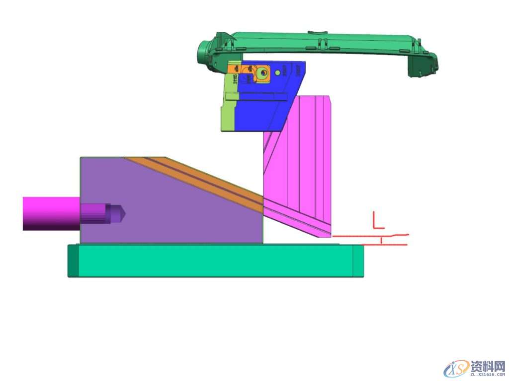 宝马汽车空调出风口产品 滑块上走斜滑块 滑块镶件强脱 遂道滑块抽芯结构解析 ...,结构,第8张 宝马汽车空调出风口产品 滑块上走斜滑块 滑块镶件强脱 遂道滑块抽芯结构解析 ...,结构,第8张
