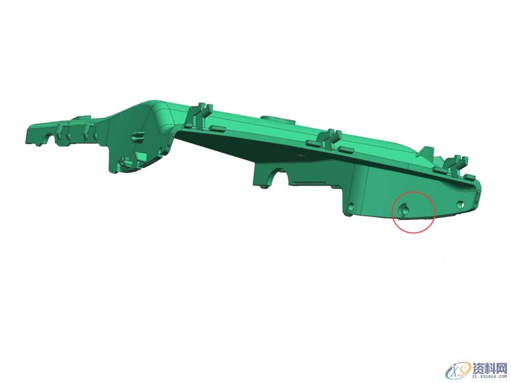 宝马汽车空调出风口产品 滑块上走斜滑块 滑块镶件强脱 遂道滑块抽芯结构解析 ...,结构,第5张 宝马汽车空调出风口产品 滑块上走斜滑块 滑块镶件强脱 遂道滑块抽芯结构解析 ...,结构,第5张