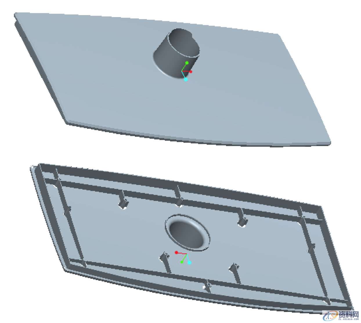 塑胶模具设计:倒装模显示器底座的细水口设计详细流程,水口,模具设计,塑胶,第1张 塑胶模具设计:倒装模显示器底座的细水口设计详细流程,水口,模具设计,塑胶,第1张