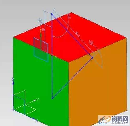 UG数控编程：草图之视图方向着色方式和草图的基准设置UG数控编程：草图之视图方向着色方式和草图的基准设置,草图,方向,基准,平面,选择,第22张