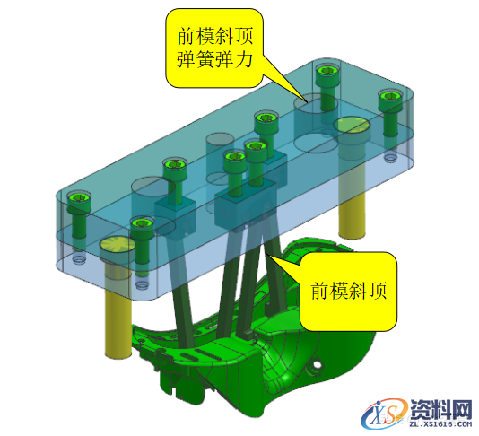 塑胶模具设计-经典的前模斜顶加后模先复位结构解析,模具设计,塑胶,结构,第6张 塑胶模具设计-经典的前模斜顶加后模先复位结构解析,塑胶模具设计-经典的前模斜顶加后模先复位结构解析,模具设计,塑胶,结构,第6张