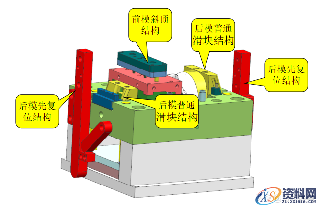 塑胶模具设计-经典的前模斜顶加后模先复位结构解析,模具设计,塑胶,结构,第1张 塑胶模具设计-经典的前模斜顶加后模先复位结构解析,塑胶模具设计-经典的前模斜顶加后模先复位结构解析,模具设计,塑胶,结构,第1张