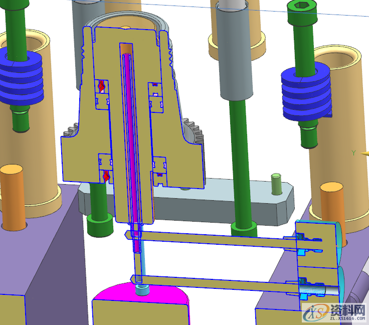塑料内螺纹抽芯，简易模具设计，直接有效的进行脱模，真是绝了 ...,塑料内螺纹抽芯，简易模具设计，直接有效的进行脱模，真是绝了,齿轮,样式,采用,设计培训,产品,第8张