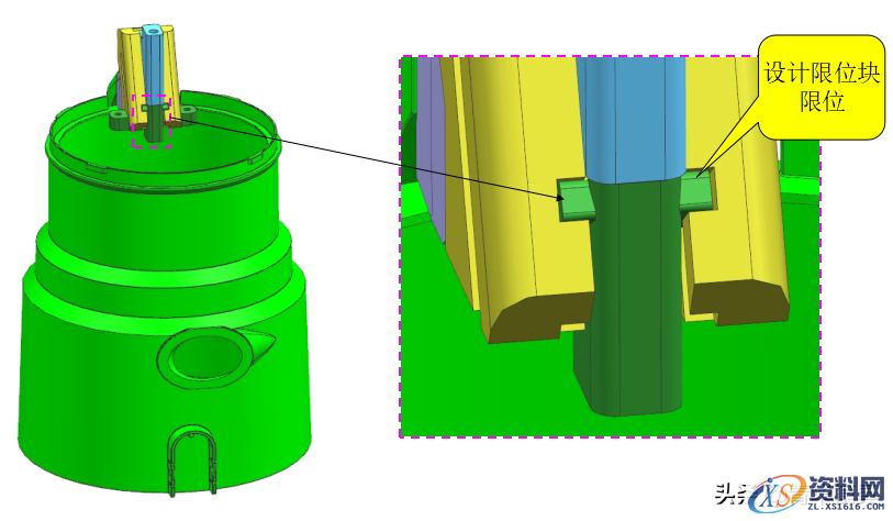 塑胶模具设计-经典的行位出行位+前模行位结构解析,塑胶模具设计-经典的行位出行位+前模行位结构解析,模具设计,塑胶,结构,第10张