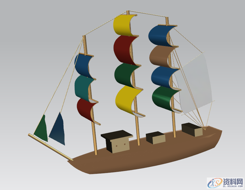 塑胶模具设计:UG三维建模一艘帆船,收藏起来,三维,模具设计,建模,塑胶,第31张 塑胶模具设计:UG三维建模一艘帆船,收藏起来,三维,模具设计,建模,塑胶,第31张
