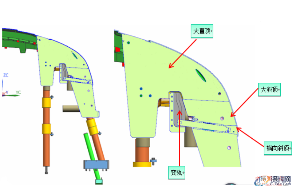 汽车前保险杠内分型结构介绍,分型,结构,第4张 汽车前保险杠内分型结构介绍,汽车前保险杠内分型结构介绍,分型,结构,第4张