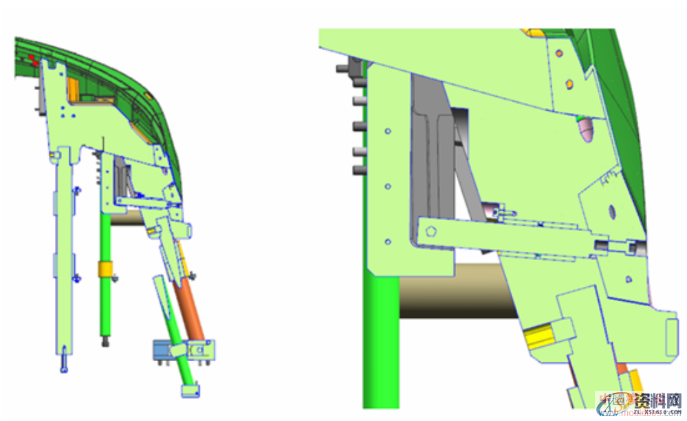 汽车前保险杠内分型结构介绍,分型,结构,第5张 汽车前保险杠内分型结构介绍,汽车前保险杠内分型结构介绍,分型,结构,第5张