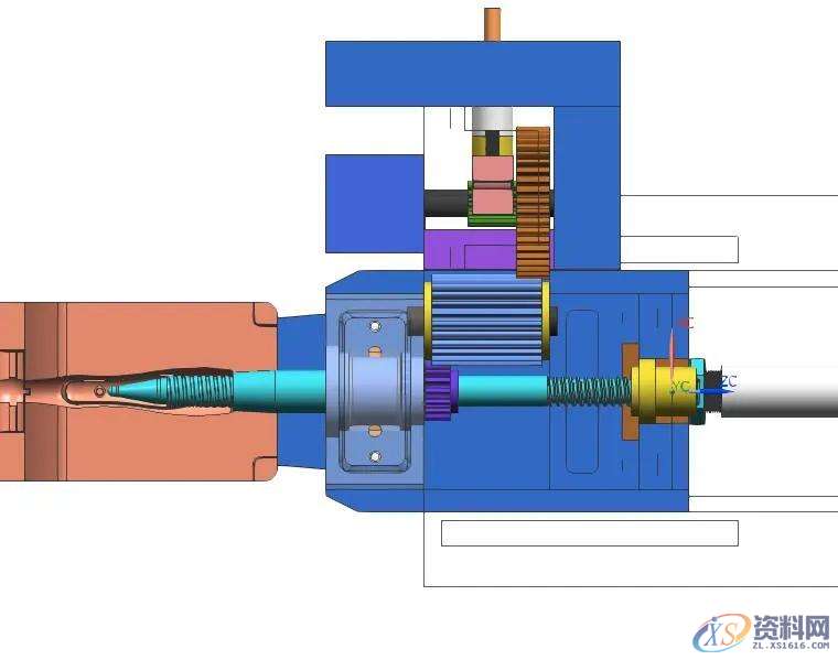 模具设计:螺纹侧抽芯加油缸抽出3D图,值得收藏,油缸,模具设计,螺纹,第5张 模具设计:螺纹侧抽芯加油缸抽出3D图,值得收藏,油缸,模具设计,螺纹,第5张