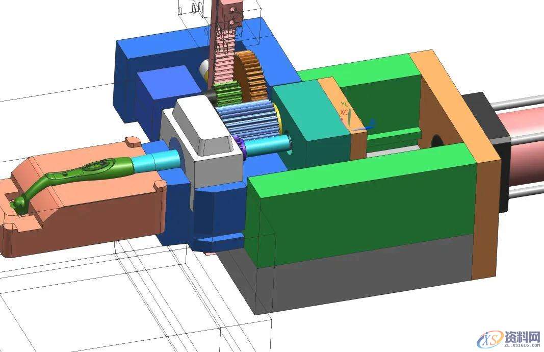 模具设计:螺纹侧抽芯加油缸抽出3D图,值得收藏,油缸,模具设计,螺纹,第4张 模具设计:螺纹侧抽芯加油缸抽出3D图,值得收藏,油缸,模具设计,螺纹,第4张