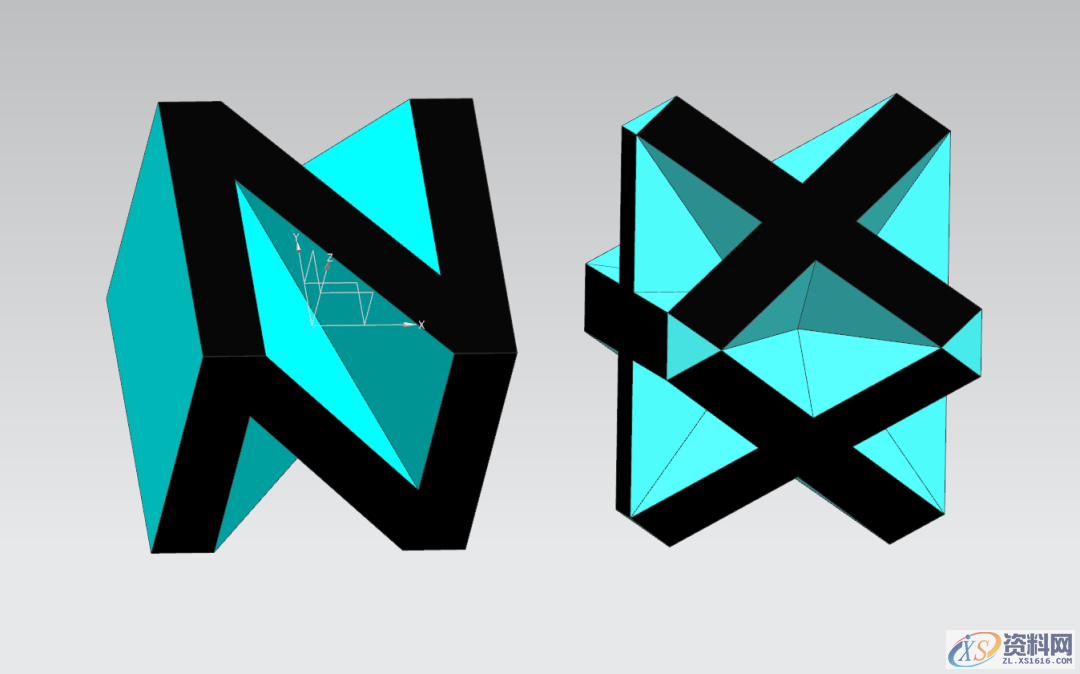 UG教学:绘制一个三维立体字母NX模型,三维,绘制,立体,模型,第24张 UG教学:绘制一个三维立体字母NX模型,三维,绘制,立体,模型,第24张
