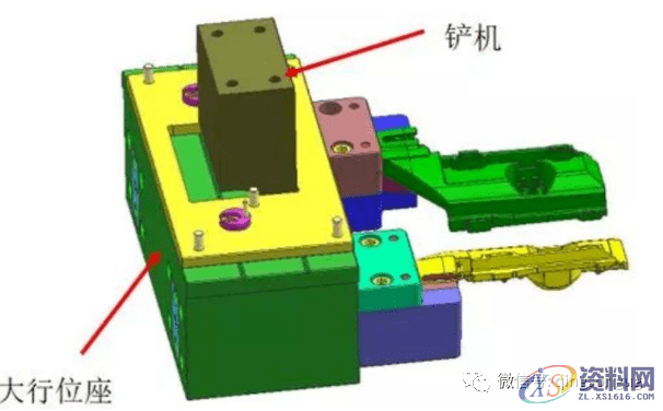 UG 模具设计 这些倒扣如何脱模？前模行位与前模内行位结构解析 ...,下图,设计,第3张