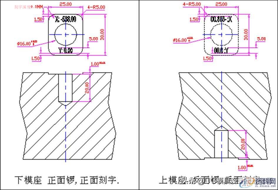 五金模具小知识：片体设计工件的加工标准及模座基准孔设计标准 ...,五金模具小知识：片体设计工件的加工标准及模座基准孔设计标准,基准,偏移,坐标,标值,设计,第3张