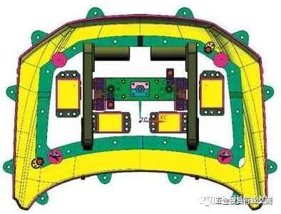 发动机盖包边模具结构设计,制件,如图,角度,第6张 发动机盖包边模具结构设计,发动机盖包边模具结构设计,制件,如图,角度,第6张
