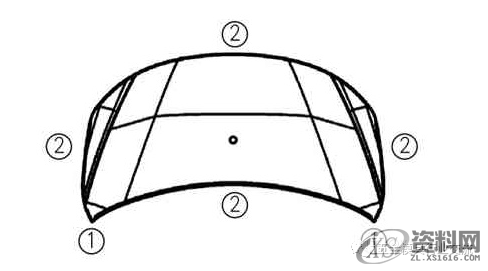 发动机盖包边模具结构设计,制件,如图,角度,第5张 发动机盖包边模具结构设计,发动机盖包边模具结构设计,制件,如图,角度,第5张