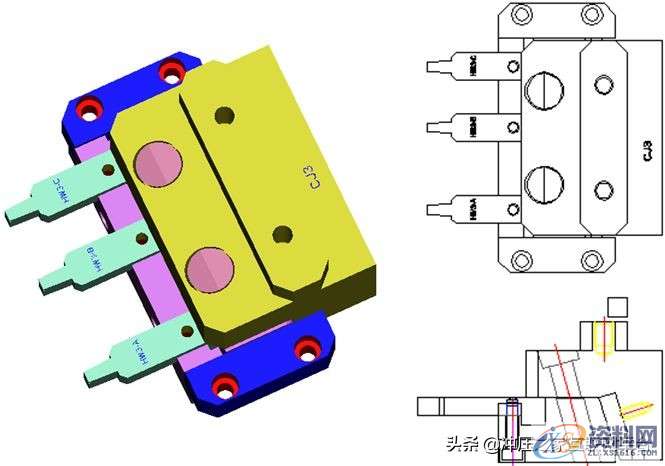 模具倒扣大，斜顶角度如何办？,模具倒扣大，斜顶角度如何办？真难住了,机构,设计,产品,第11张
