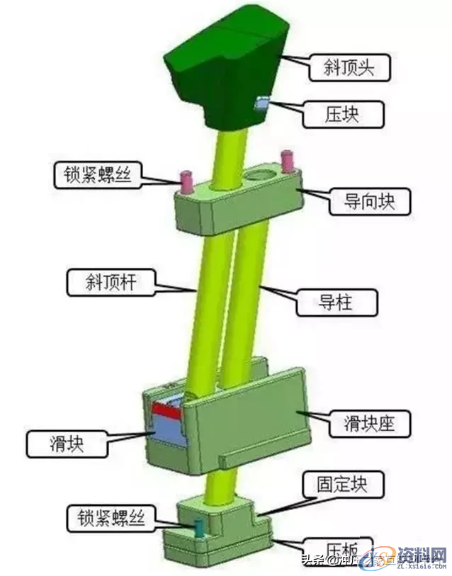 模具倒扣大，斜顶角度如何办？,模具倒扣大，斜顶角度如何办？真难住了,机构,设计,产品,第1张