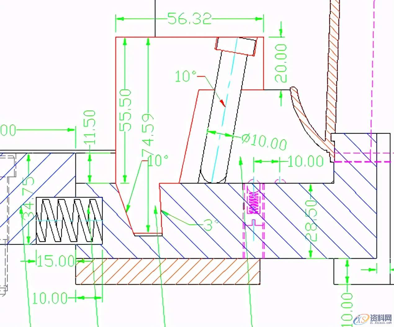25类滑块经典结构：滑块+滑块、滑块+斜顶、滑块+顶针,25类滑块经典结构：滑块+滑块、滑块+斜顶、滑块+顶针,结构,进行,机构,第10张