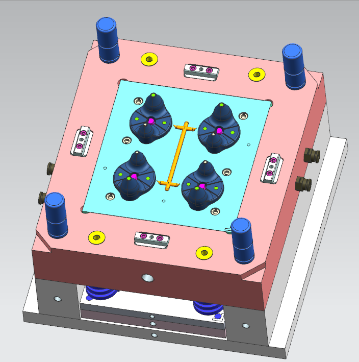 按摩头产品模具设计,正面拆装模样式!,模具设计,产品,设计,模具,技术,塑胶,工艺,第3张 按摩头产品模具设计,正面拆装模样式!,按摩头产品模具设计,正面拆装模样式!,模具设计,产品,设计,模具,技术,塑胶,工艺,第3张