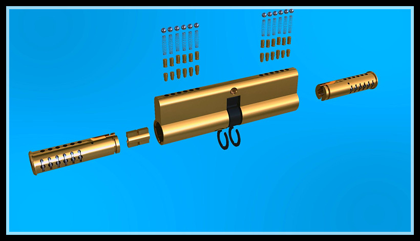 保德安四维金刚锁结构3D图解(图文教程),保德安四维金刚锁结构3D图解,结构,第5张