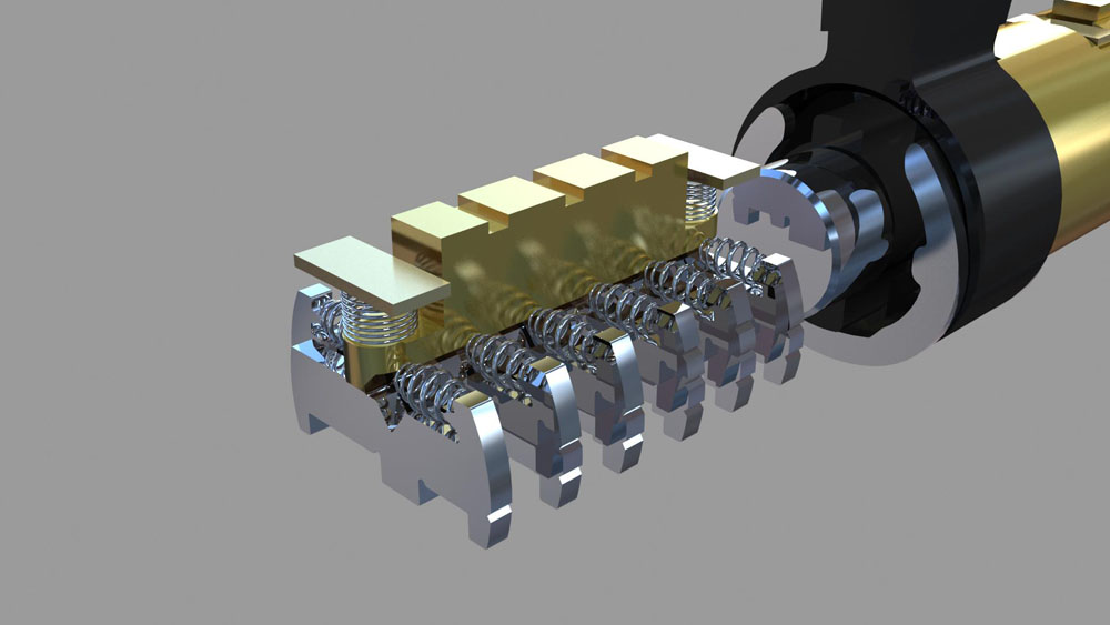 金点原子叶片锁结构3D图解(图文教程),结构,第12张 金点原子叶片锁结构3D图解(图文教程),金点原子叶片锁结构3D图解,结构,第12张