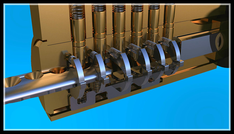 保德安四维金刚锁结构3D图解(图文教程),保德安四维金刚锁结构3D图解,结构,第13张