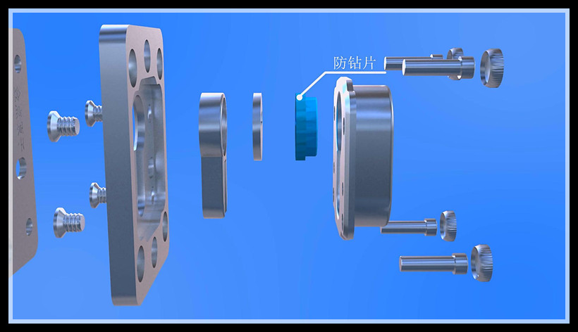 金点原子锁芯防护盖3D图解(图文教程),图文,第10张 金点原子锁芯防护盖3D图解(图文教程),金点原子锁芯防护盖3D图解,图文,第10张