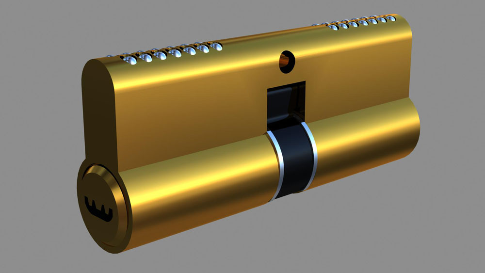 半圆双排珠咔吧锁内部结构3D图解(图文教程),结构,第3张 半圆双排珠咔吧锁内部结构3D图解(图文教程),半圆双排珠咔吧锁内部结构3D图解,结构,第3张
