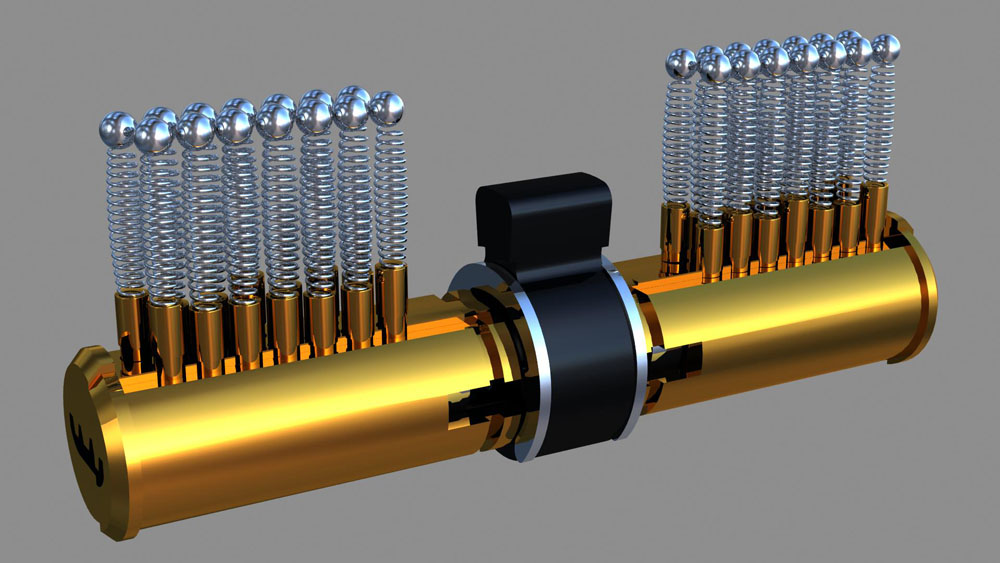 半圆双排珠咔吧锁内部结构3D图解(图文教程),结构,第8张 半圆双排珠咔吧锁内部结构3D图解(图文教程),半圆双排珠咔吧锁内部结构3D图解,结构,第8张