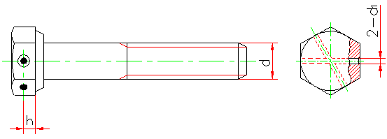 六角头头部带孔螺栓细牙 A和B级(GB 32.3-88)(图文教程),六角头头部带孔螺栓细牙_A和B级(GB_32.3-88),采用,螺纹,性能,第1张