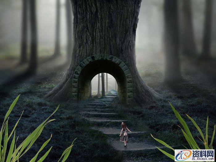 PS合成小孩走入奇幻森林场景教程(图文教程),PS合成小孩走入奇幻森林场景教程,设计,一般,选择,第57张