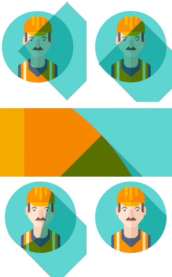 教你绘制扁平化风格的卡通人物肖像(图文教程),15845693409132f87574beea3ab1.jpg,设计,用于,选择,第26张