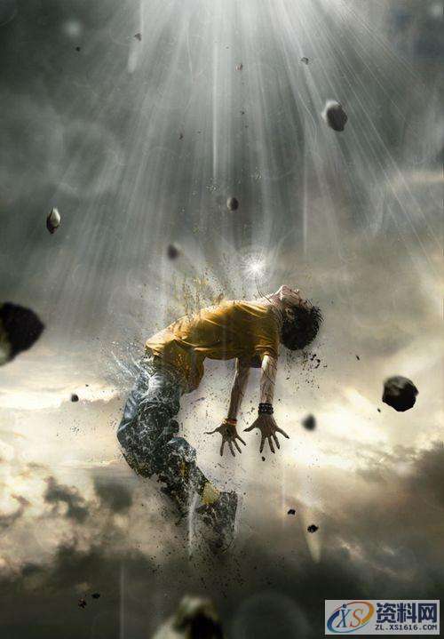 PS特效教程：打造人物图片分解消失的效果,采用,设计,产品,第19张