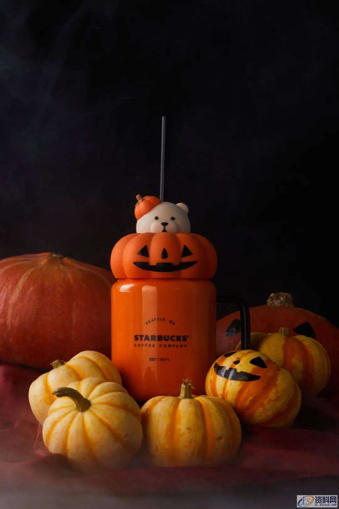 PS产品设计之星巴克万圣节主题星杯和周边设计，丑萌丑萌的,星巴克万圣节主题星杯和周边设计，丑萌丑萌的,设计,产品,这个,第3张
