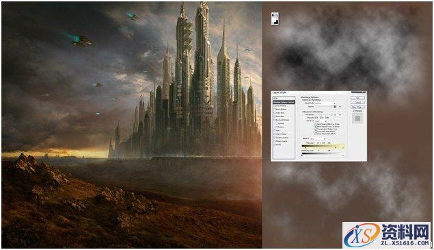 综合使用3dMax和Photoshop制作月光下的城堡(图文教程),设计,结构,尺寸,第8张 综合使用3dMax和Photoshop制作月光下的城堡(图文教程),综合使用3dMax和Photoshop制作月光下的城堡,设计,结构,尺寸,第8张